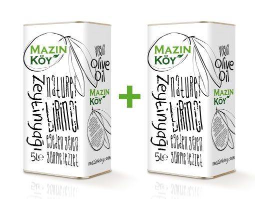 Mazınköy Naturel Birinci Zeytinyağı Soğuk Sıkım (5 + 5 Litre Avantaj Seti)
